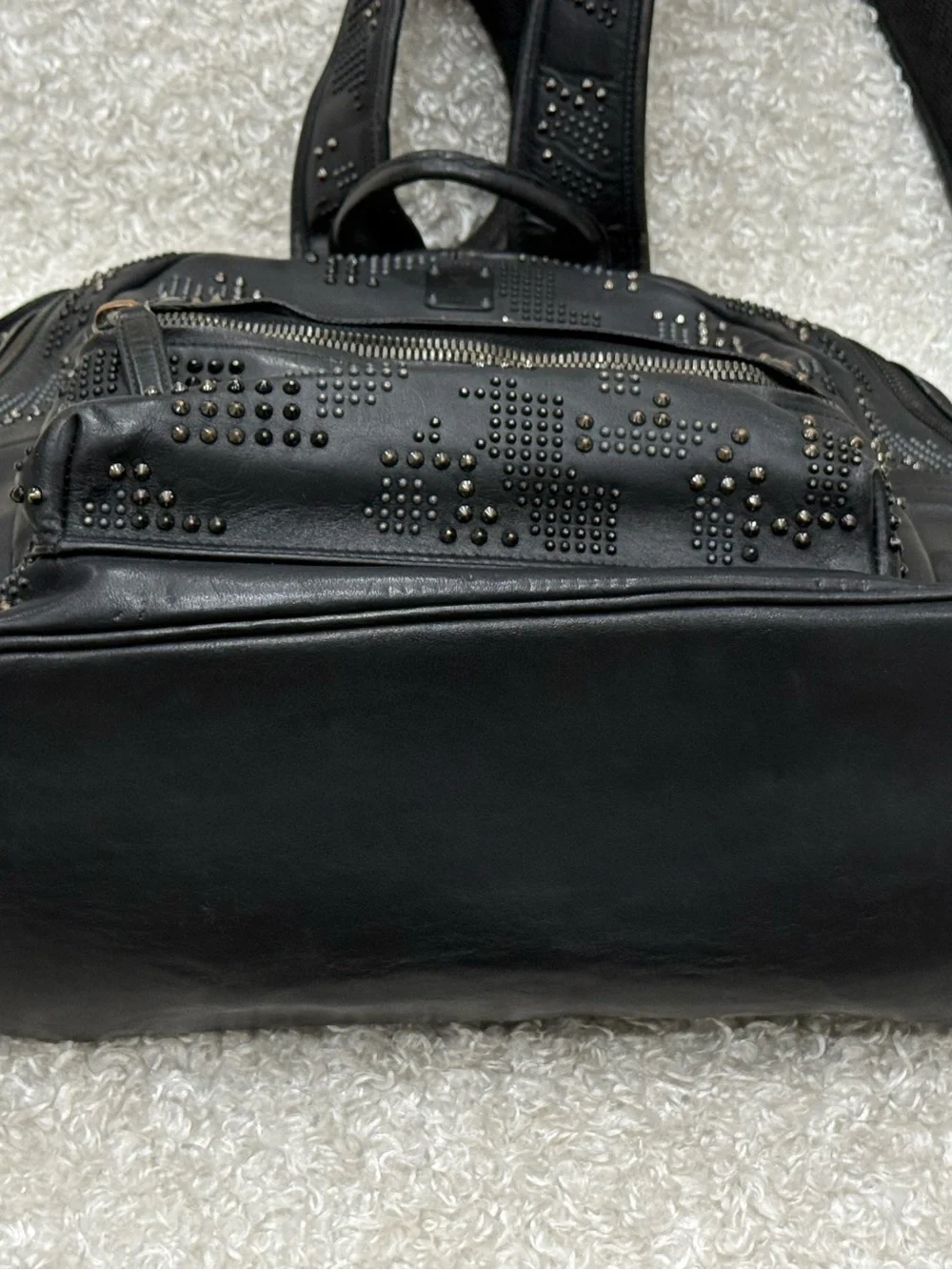 MCM Studded Stark Backpack Black
